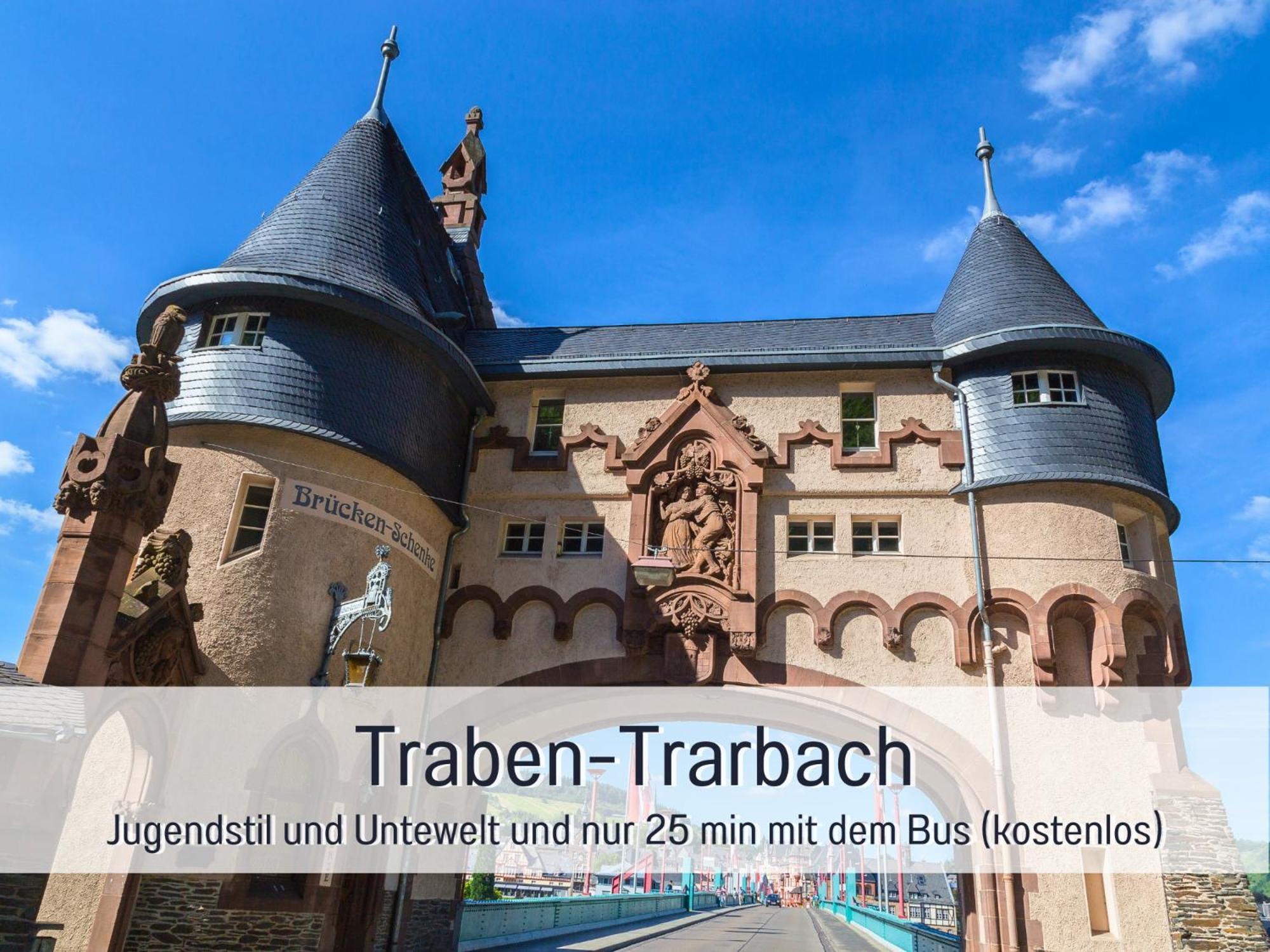 Ferienhaus Schwaab-Scherr, Genau Zwischen Bernkastel-Kues Und Traben-Trarbach, Mit Kostenlosem Oepnv-Ticket Fuer Bus Und Bahn, Parkplaetzen Und Fahrradgarage Erden المظهر الخارجي الصورة